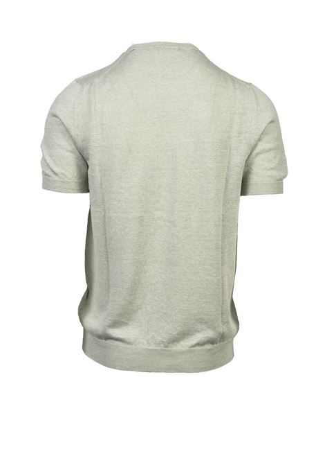 Maglia a Girocollo in Lino e Cotone Mezze Maniche di Tagliatore TAGLIATORE | T-shirt | JOSH GSE24-02410
